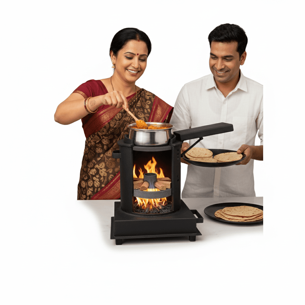 Efficient Cooking - Wood Gasifier Stove Process